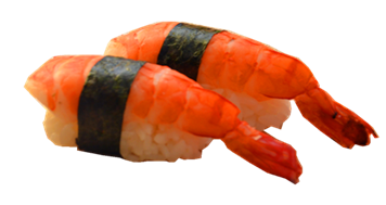 Sushi crevette servis par paire